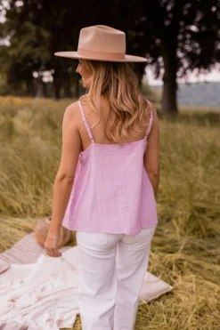 Tops & T-shirts-EASY-CLOTHES Top Esmy - lilasEasy Clothes Lilas       