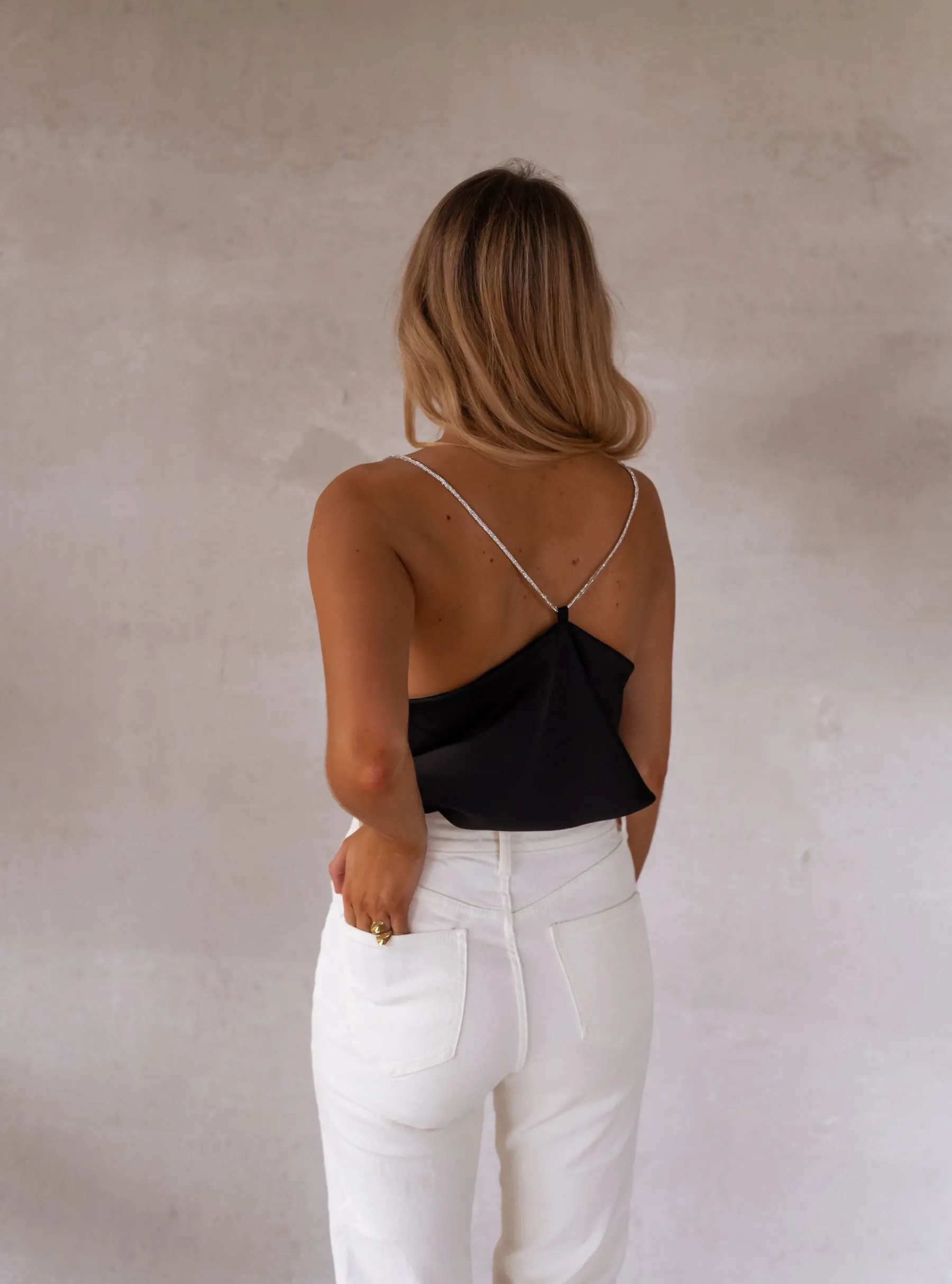 Tops & T-shirts-EASY-CLOTHES Top Fyna - noirEasy Clothes Noir