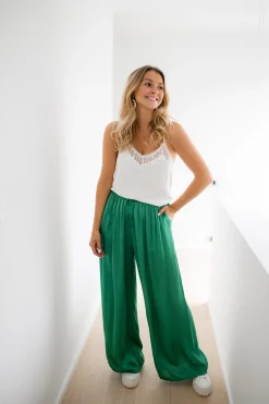 Tops & T-shirts-EASY-CLOTHES Top Georgia écru à dentelle | Top blanc | Prêt-à-porter en ligne | Easy Clothes Écru à dentelle       