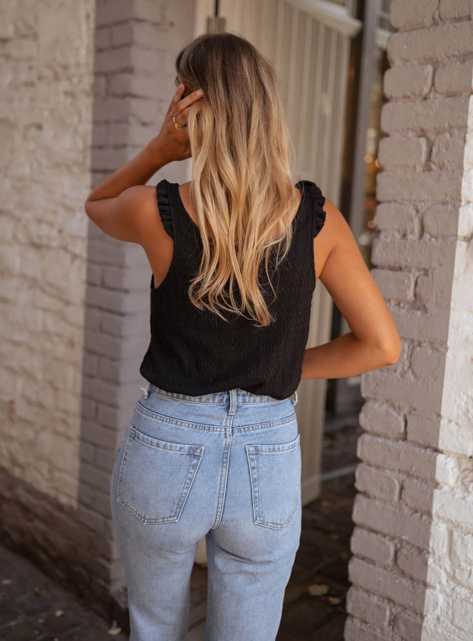 Tops & T-shirts-EASY-CLOTHES Top James - noirEasy Clothes Noir