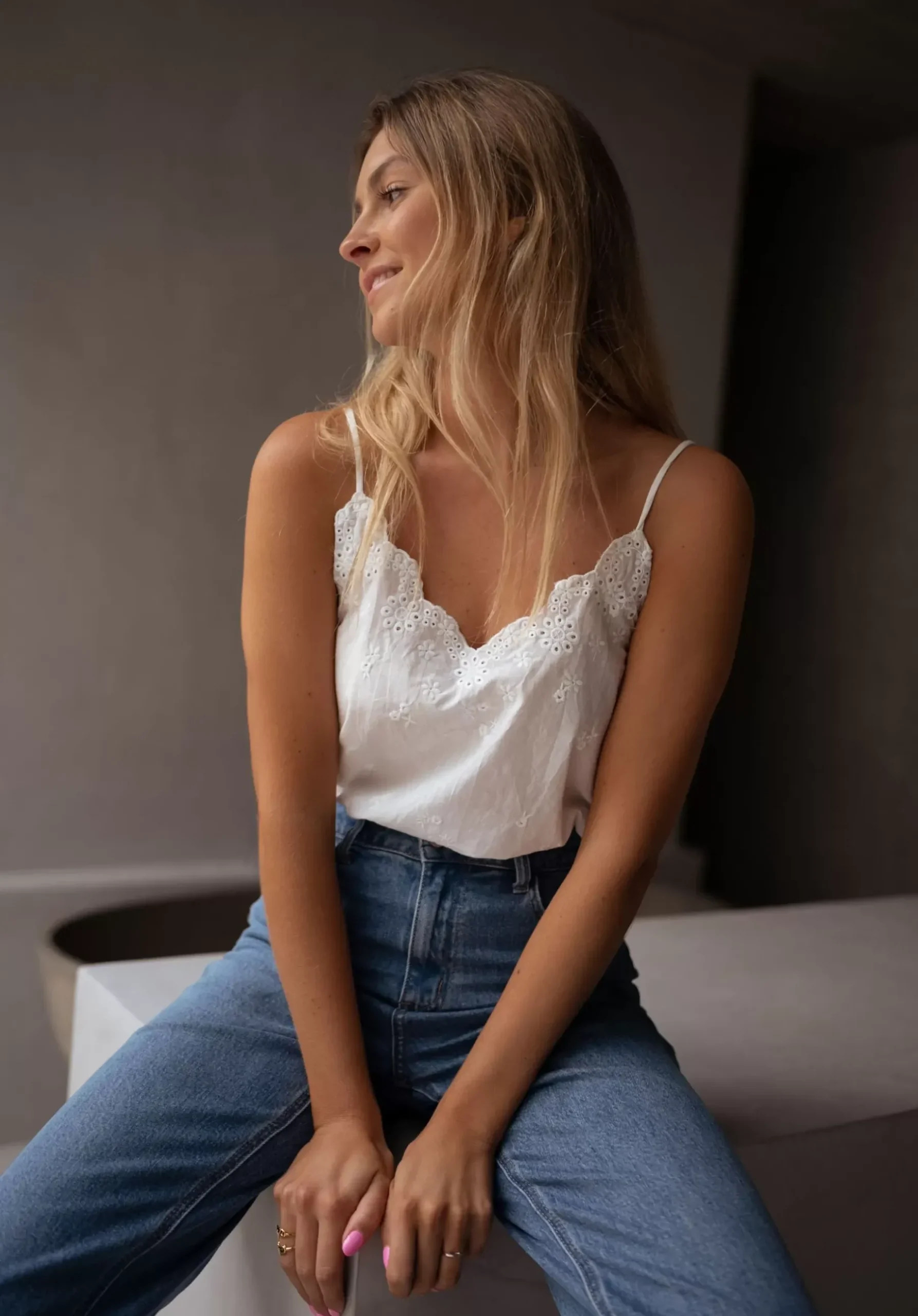 Tops & T-shirts-EASY-CLOTHES Top Kimi - blancEasy Clothes Blanc
