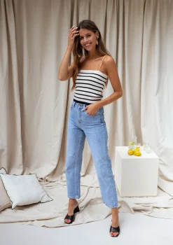 Tops & T-shirts-EASY-CLOTHES Top Livio - à lignesEasy Clothes À lignes       