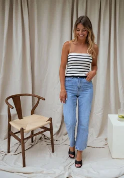Tops & T-shirts-EASY-CLOTHES Top Livio - à lignesEasy Clothes À lignes       