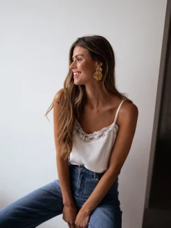 Tops & T-shirts-EASY-CLOTHES Top Selena - blancEasy Clothes Blanc       