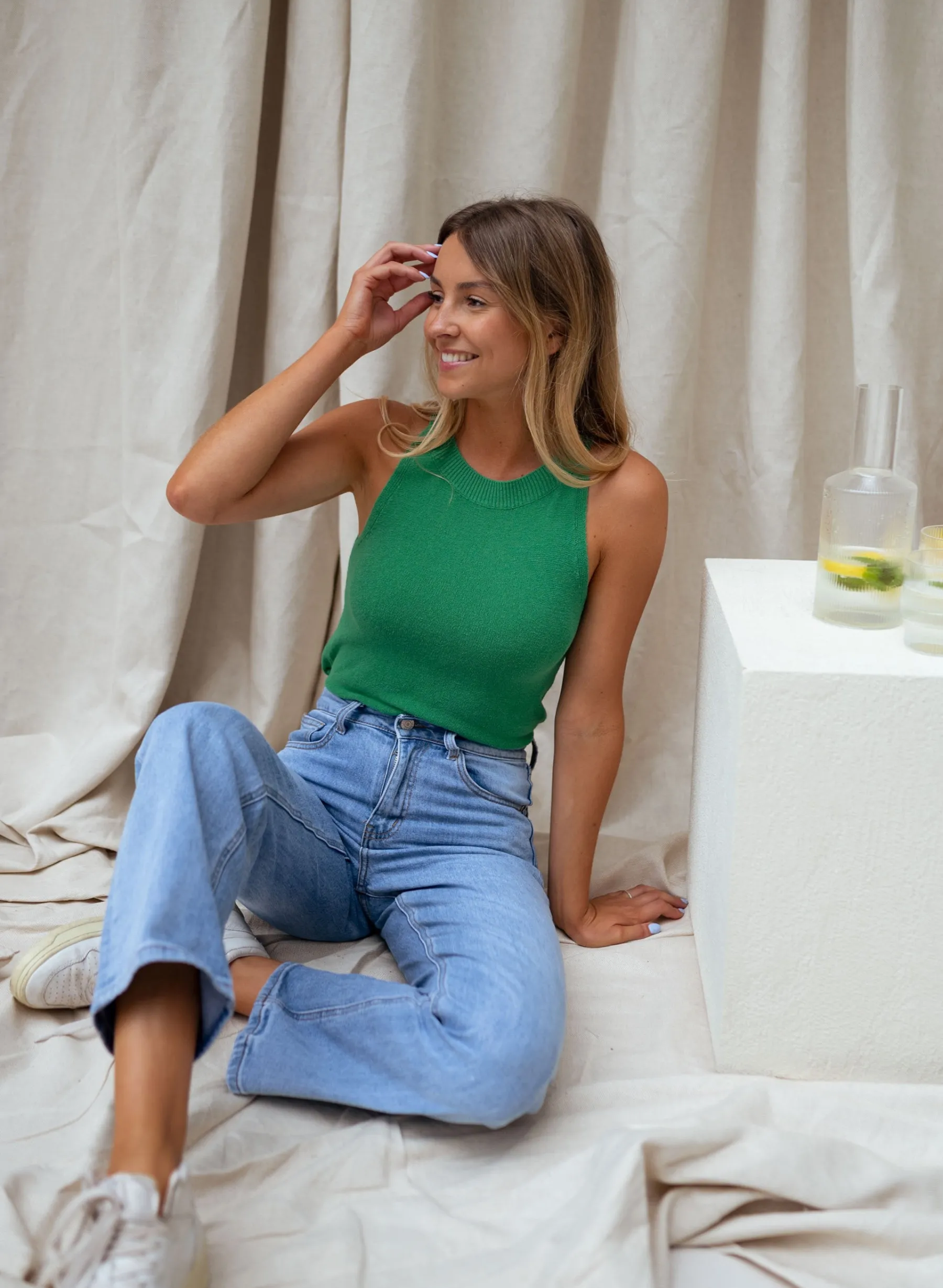 Tops & T-shirts-EASY-CLOTHES Top Spencer - vertEasy Clothes Vert