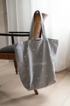 Sacs & Pochettes-EASY-CLOTHES Tote bag Easy Clothes - gris à coeurs Gris à coeurs       