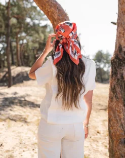 Tops & T-shirts-EASY-CLOTHES T-shirt Belen - blancEasy Clothes Blanc