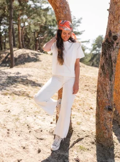 Tops & T-shirts-EASY-CLOTHES T-shirt Belen - blancEasy Clothes Blanc