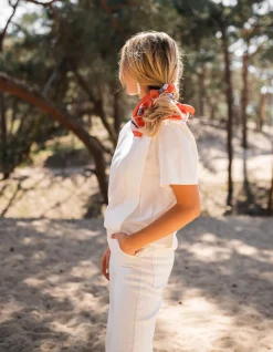 Tops & T-shirts-EASY-CLOTHES T-shirt Belen - blancEasy Clothes Blanc