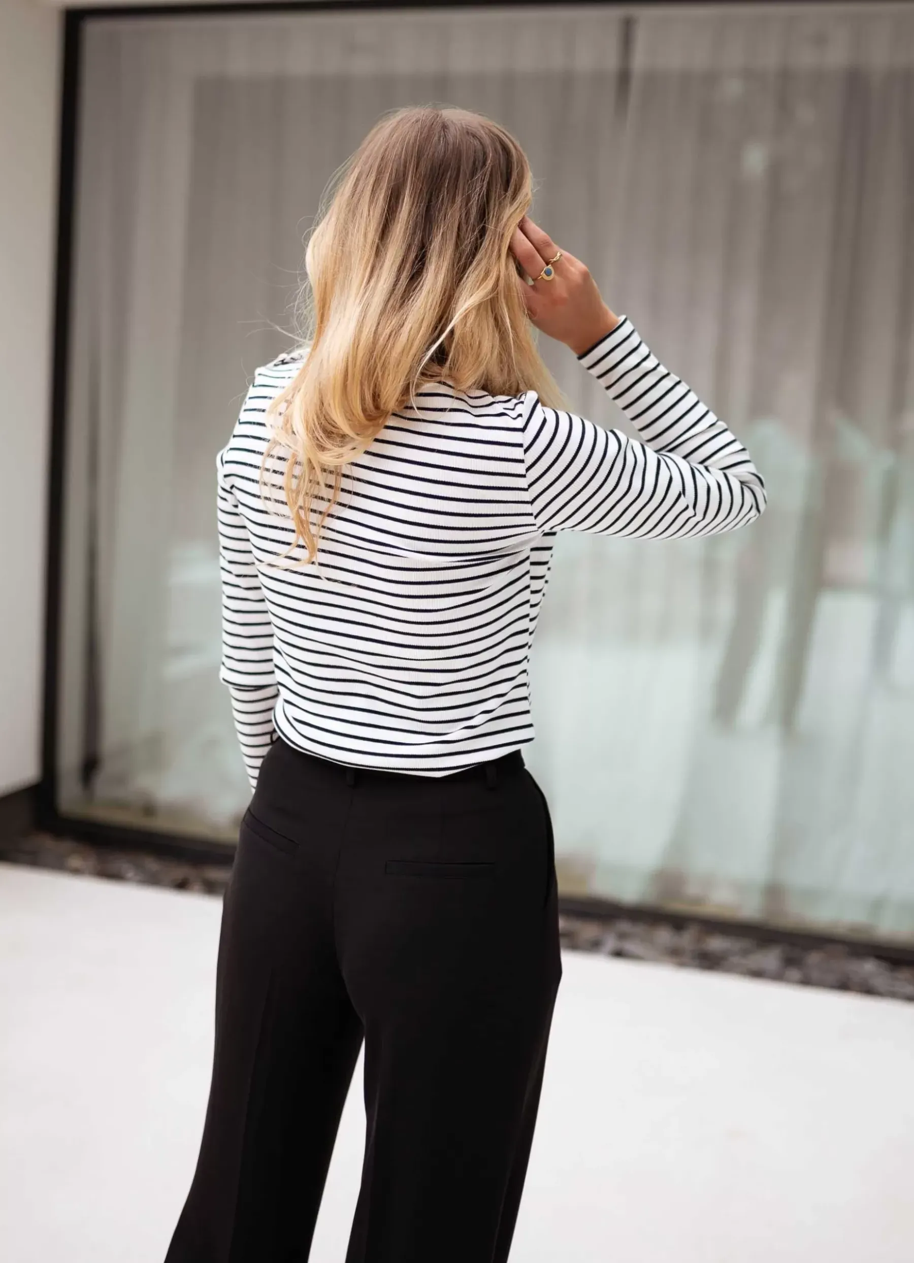 Tops & T-shirts-EASY-CLOTHES T-shirt Ceren - à lignesEasy Clothes À lignes