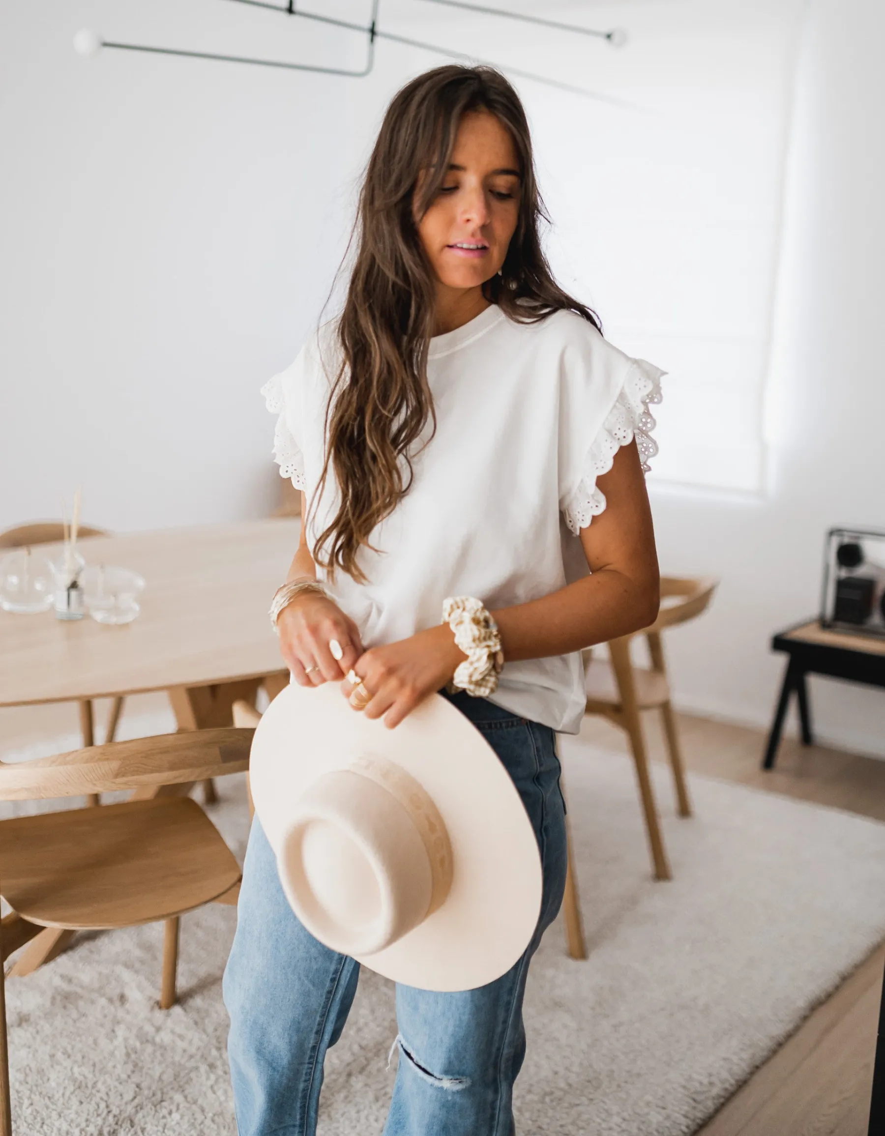 Tops & T-shirts-EASY-CLOTHES T-shirt Jeremie - blancEasy Clothes Blanc