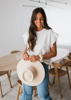 Tops & T-shirts-EASY-CLOTHES T-shirt Jeremie - blancEasy Clothes Blanc