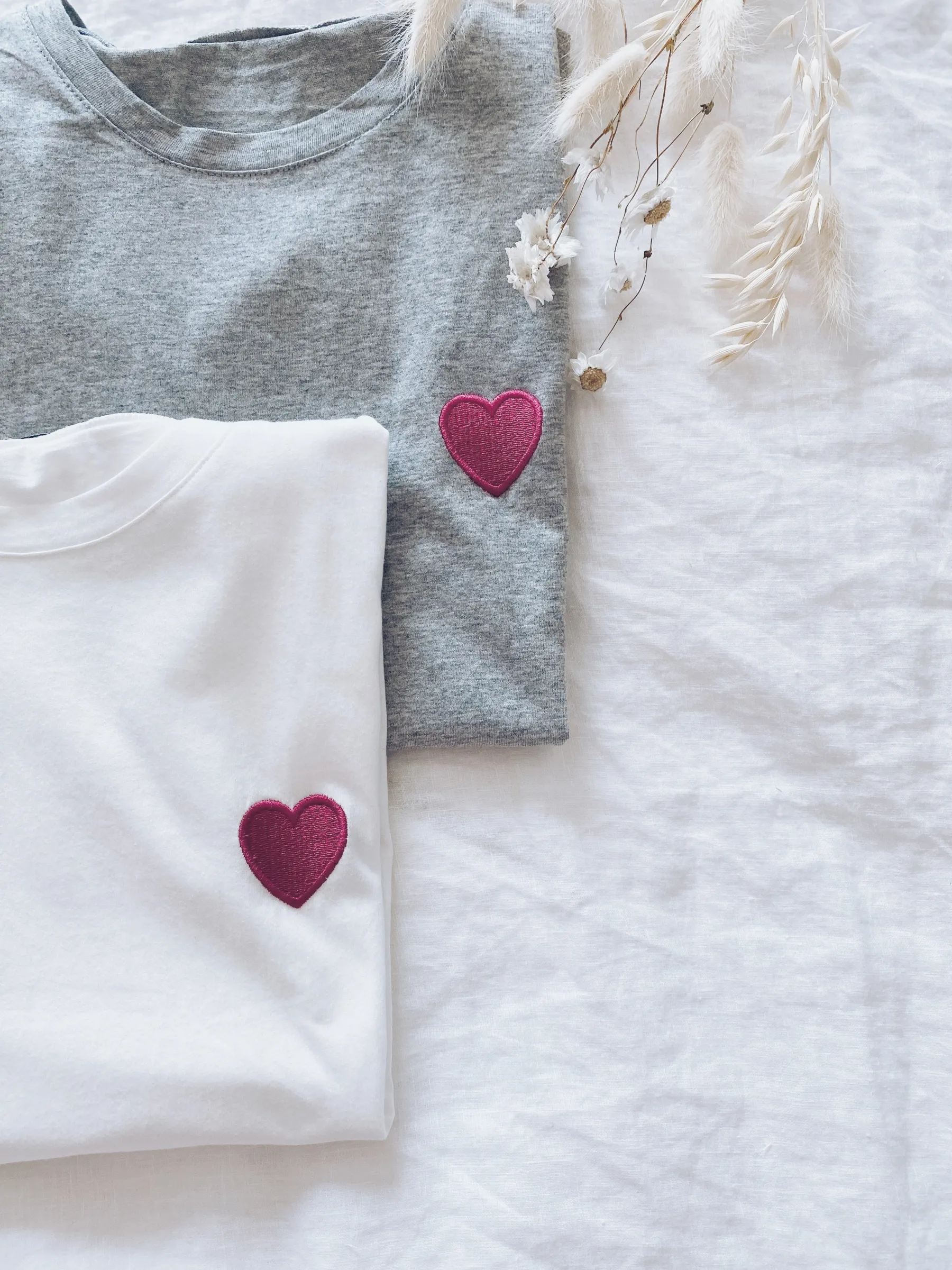 Tops & T-shirts-EASY-CLOTHES T-shirt Livy - à cœur grisEasy Clothes À cœur gris