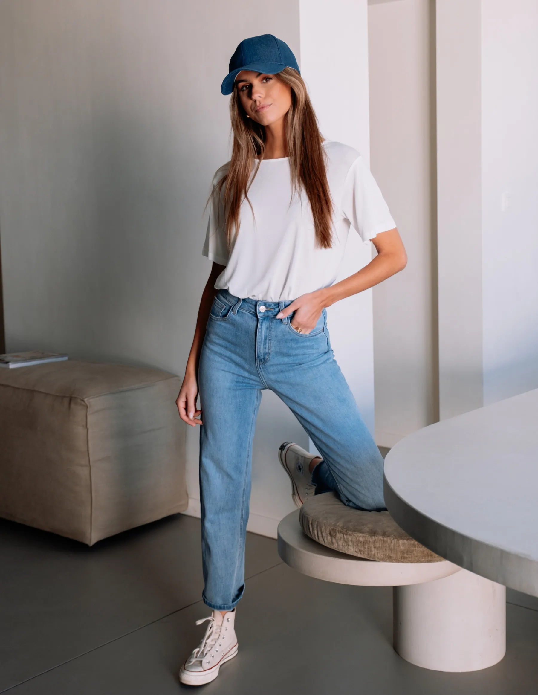 Tops & T-shirts-EASY-CLOTHES T-shirt Luke - écruEasy Clothes Écru