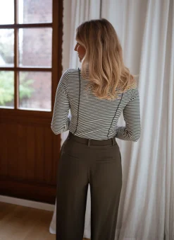 Tops & T-shirts-EASY-CLOTHES T-shirt Maurane - à lignesEasy Clothes À lignes       