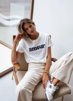Tops & T-shirts-EASY-CLOTHES T-shirt Moor - bleuEasy Clothes Bleu       
