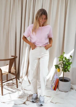 Tops & T-shirts-EASY-CLOTHES T-shirt Robby - roseEasy Clothes Rose