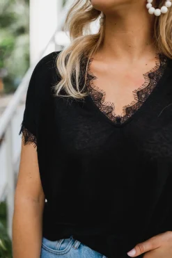 Tops & T-shirts-EASY-CLOTHES T-shirt Soho - noirEasy Clothes Noir       
