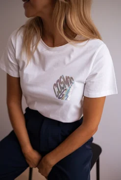 Tops & T-shirts-EASY-CLOTHES T-shirt-Cosmos-blancEasy Clothes